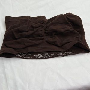 Brown Bandeau (Tube Top) ONE SIZE FITS MOST